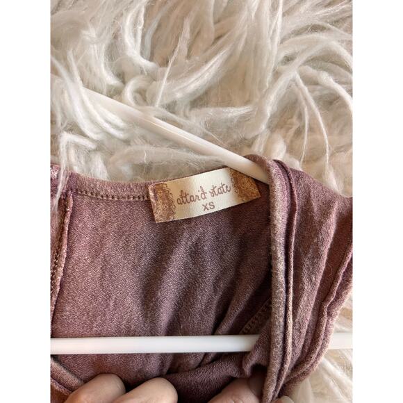 Altar’d State Women's Open Back Tank Top Sleeveless Preppy Mauve Pink Size XS‎ - Picture 7 of 10